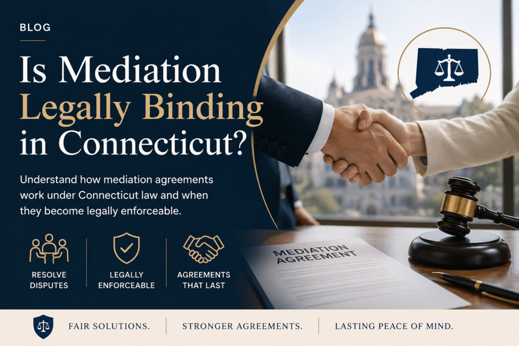 Is Mediation Legally Binding in Connecticut